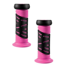 (Roze) Fietsstuurhandvatten voor kinderen, vervangende handvatten van duurzaam rubber.