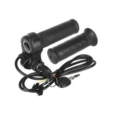 108 Puño de acelerador de cable para bicicleta eléctrica, puño de acelerador giratorio con 2 llaves, control de velocidad para triciclos y p