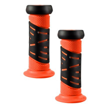 (Oranje) Fietsstuurhandvatten voor kinderen, vervangende handvatten van duurzaam rubber.