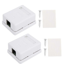 stuks RJ45 opbouwdoos Cat6 met één poort, desktop netwerkaansluitdozen