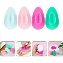 Lot de 4 brosses exfoliantes en silicone pour le visage, nettoyantes manuelles pour un nettoyage facile et quotidien des impuretés et de l'e