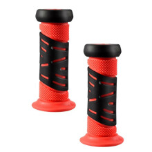 (Rood) Fietsstuurhandvatten voor kinderen, vervangende handvatten van duurzaam rubber.