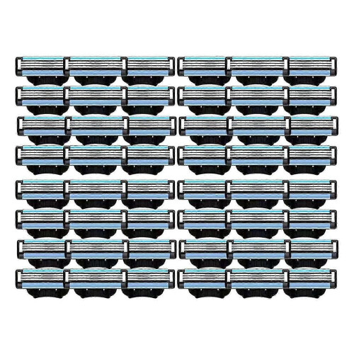 48 stk. Mach 3-blade refills til mænd, manuelle barberblade