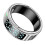 (Klar sølv størrelse 13) SR08 digital display smart ring søvntracker blodilt pulsmåler ring (magnetisk kabel 1