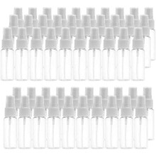 50er-Pack Premium-Leerzerstäuberflaschen mit Zerstäuber, 30 ml Parfümflasche, Feinnebel-Reiseflasche – Transparente Edition