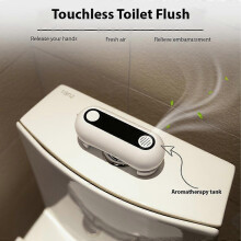 Chasse d'eau automatique sans contact, rechargeable et dotée d'un capteur de mouvement, pour la maison, les restaurants et les hôtels. Utili