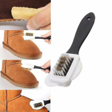 Suède schoenreinigingsset. Suèdeborstel, suède gum voor schoenen en laarzen. Nieuwe essentiële stomerijset voor suède en nubuck, geschikt vo
