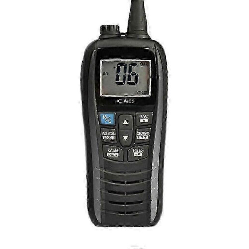 IC-M25 Πλωτός Αδιάβροχος Πομποδέκτης VHF για Θαλάσσιο Ραδιόφωνο