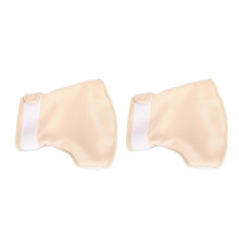 Lot de 2 sacs bandoulière réutilisables en coton biologique, remplis d'huile de ricin, pour soulager les douleurs aux épaules.
