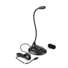 SM-008 3,5 mm desktopmicrofoon, multifunctionele computermicrofoon met ruisonderdrukking voor conferenties, lezingen en spraakchats.