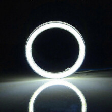(fehér, fedél nélkül - 140 mm) LED-es nappali menetfény készlet autókhoz és motorkerékpárokhoz, 12 V-os ködlámpa COB Angel Eyes ha