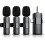 Microfono lavalier wireless 3 in 1 per iPhone, iPad, Android, fotocamera, 1 1