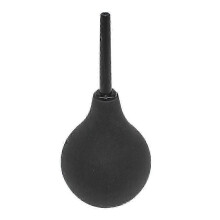 (Negro-90ml) Pera de ducha médica de goma negra de 90 ml para una limpieza cómoda mediante enema para hombres y mujeres_js18