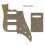 (Flash Golden) Custom Guirar Parts - Για εμάς ένα σετ 6 χορδών pickguard και πλάκα πλάτης για κι 1