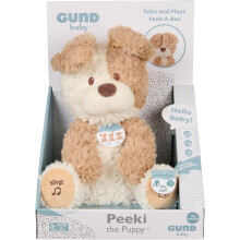GUND Baby Peeki the Puppy Animated Plush Singing Stuffed Animal Sensory Toy