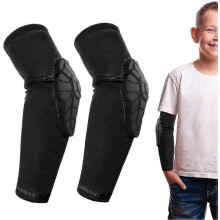 (YM) Kinder-/Jugendsport-Knie- und Ellbogenschoner mit Wabenstruktur – Schutzausrüstung für Basketball, Baseball, Football, Volleyball, Rin