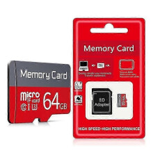 Cárta Cuimhne Micrea SD le Cárta TF Ardluais 64GB, Ceamara Fóin, DVR Gluaisteáin