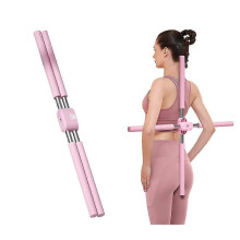 (rosa) Holdningskorrigerer, Yoga Pose Training Stick, Ryggrettingsapparat Holdningskorrigerer, 100 % ny