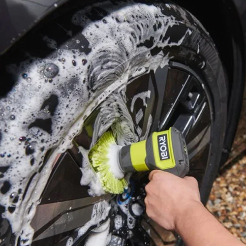Ryobi Ryobi Medium Bristle Round Scrubber Brush (110mm) RACLRM110 2