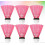Set van 6 duurzame badmintonballen voor buitentraining - Roze 5