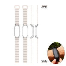 (Starlight) Pulsera de silicona magnética ajustable con estuche para PLAUD NotePin/NotePin