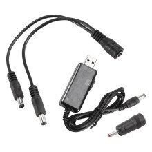 Usb Boost Cable 5V Step To 9V 12V Voltage Converter 1A Step- Volt Transformer Power Regulator With And Led Voltmeter Display
