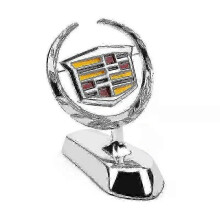 3D-emblem billogo forreste motorhjelm ornament bilbetræk krom ørne-emblem kompatibel med Cadillac Boris