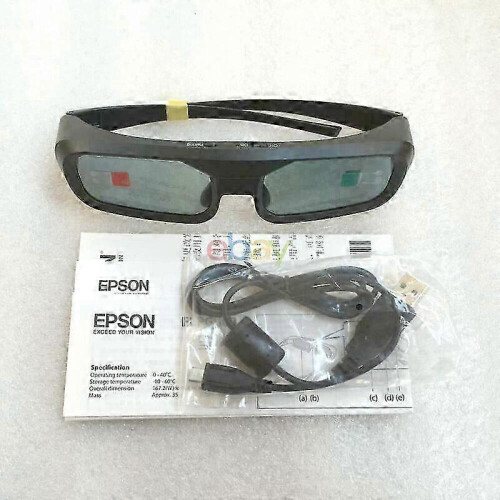 Gafas 3D RF ELPGS03 2025 para proyector Epson con cable USB EH-TW5100 2