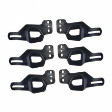 (Zwart) 6x Hockeyhelm oorbeschermers beschermende uitrusting voor training en wedstrijden wit