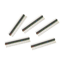 5 Pcs 2 x 20 Pin Male GPIO Header for Raspberry Pi Zero Double Row 20 Pin Male Pin GPIO Connector Stacking Header Extend