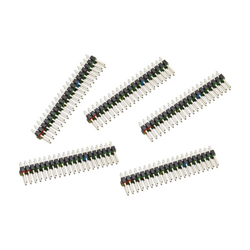 5 St 2 X 20 Stift Hane GPIO Header för Raspberry Pi Zero Double Row 20 Stift Hane Stift GPIO-Kontakt Stacking Header Extend