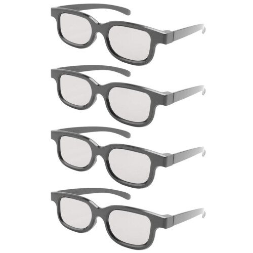 4Pcs Polarized Passive 3D Glasses for Cinema IMIX Screen