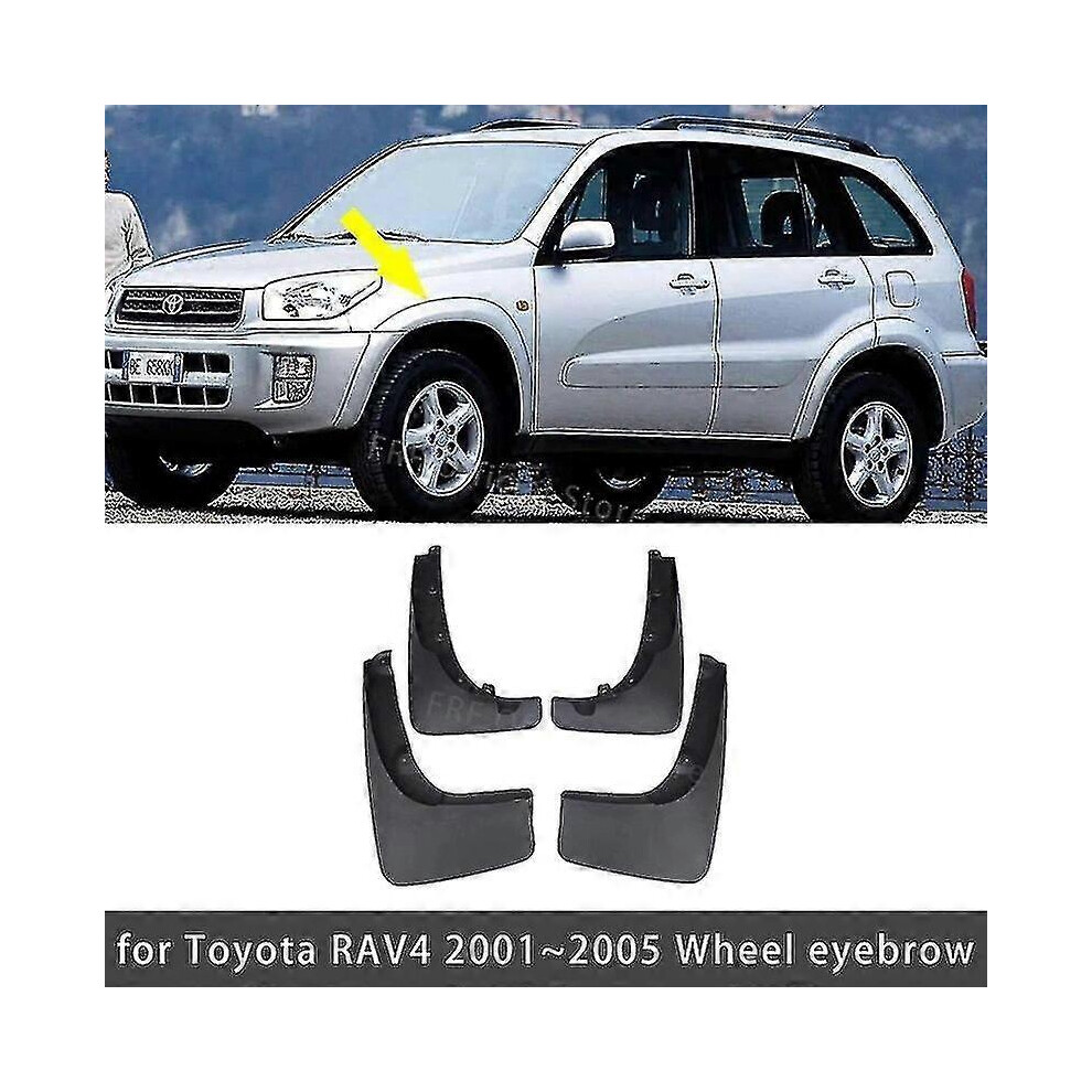 (Wheel Eyebrow) 4Pcs Car Mudguards For Toyota Rav4 Rav 4 Xa20 2001 2002 2003 2004 2005 Car Mud Flaps Splash Guard Fr 7624176660757