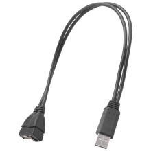 USB Splitter Cable, USB 2.0 A Male to Dual USB Female Jack Y Splitter Charger Cable