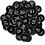 (Black, 1-200) Plastic Number Tags Engraved Numbered Tags Id Tags Key Tags Without Hole S2024123012376 1