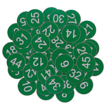 (Green, 301-500) Plastic Number Tags Engraved Numbered Tags Id Tags Key Tags Without Hole S2024123012376