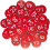 (Red, 1-100) Plastic Number Tags Engraved Numbered Tags Id Tags Key Tags Without Hole S2024123012376 1