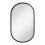 Black Oval Large Wall Mirror Decor 50X30CM 2