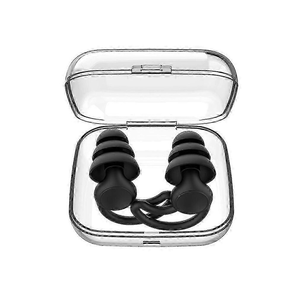 (Black) Sleep Soundproof Earplugs Noise-Cancelling Earplugs Swimming Earplugs Anti-Noise Mute Earplugs Anti-Noise Earplugs 7624176592041