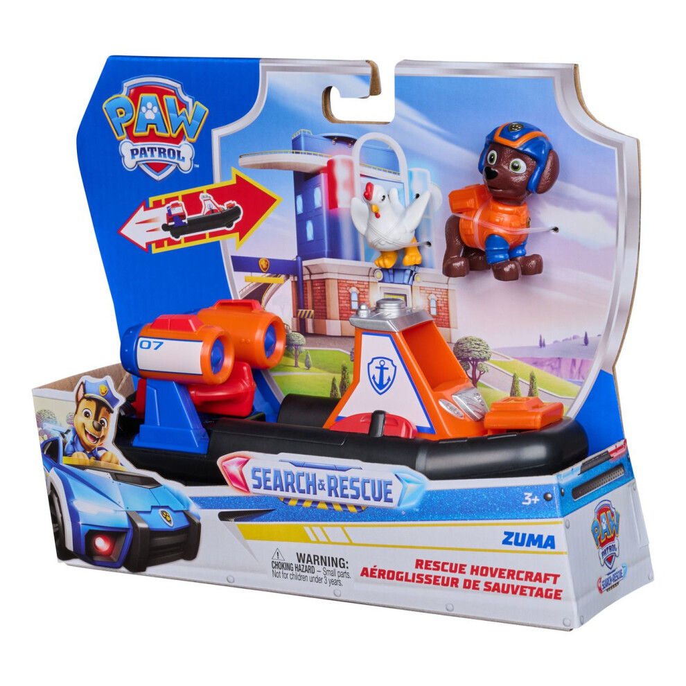 Spin Master Paw Patrol Search And Rescue Zuma Rescue Hovercraft Water Vehicle