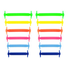 Cordones elásticos de silicona sin nudos para adultos y niños, fáciles de usar, se mantienen sujetos al correr o caminar, fáciles de poner.
