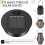 stk. solcellelamper reservedele top 7 lumen solcellelygte dele LED solpanel lanterne låg lys 3