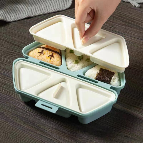 Καλούπι Onigiri για τριγωνική κατασκευή σούσι, αντικολλητικό καλούπι Onigiri με 1