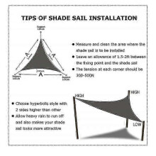 (Rust red, 3x3x4.3M) Waterproof 10-Size Triangle Sun Shade Sail UV Block Canopy for Outdoor Garden Patio Party with Ropes