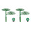 2 Set Sunflower Flower Support Stand Two-Layer Plant Support Rack for Climbing and Grafting 1