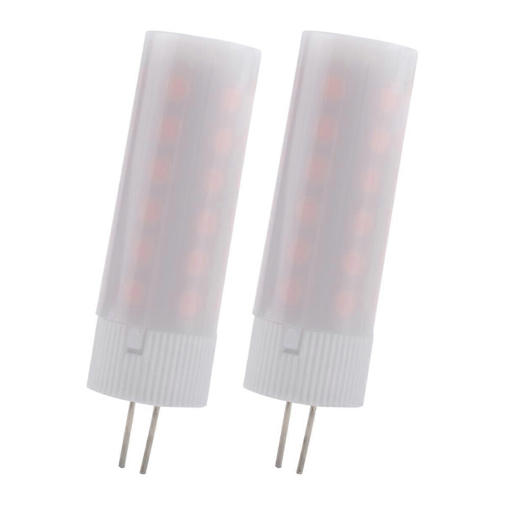 2Pcs 3W 230 Lm G4 Led Corn Lights 36 Leds Smd 2835 Flame Effect Warm Dc 12V ( Warm Dc12 White 3153993498181