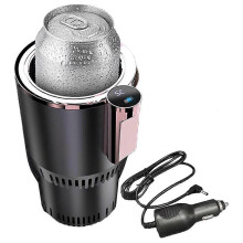 Intelligenter 2-in-1-Tassenwärmer und -kühler fürs Auto, Auto-Becher mit Kühl- und Heizfunktion, Lila