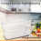 2 Pcs Refrigerator Organizer Bins, Clear Stackable Plastic Food Storage Rack with Handles for Pantry 4