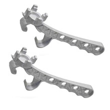 2er-Pack Multifunktions-Eimeröffner aus Aluminium, 5-Gallonen-Eimeröffner, Metall-Eimeröffner, Deckelentferner