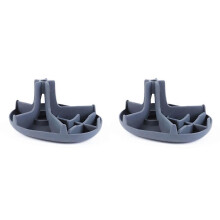 2pcs Silicone Drain Ice Cup Drying Rack Bottle Glass Drain Rack Shelf